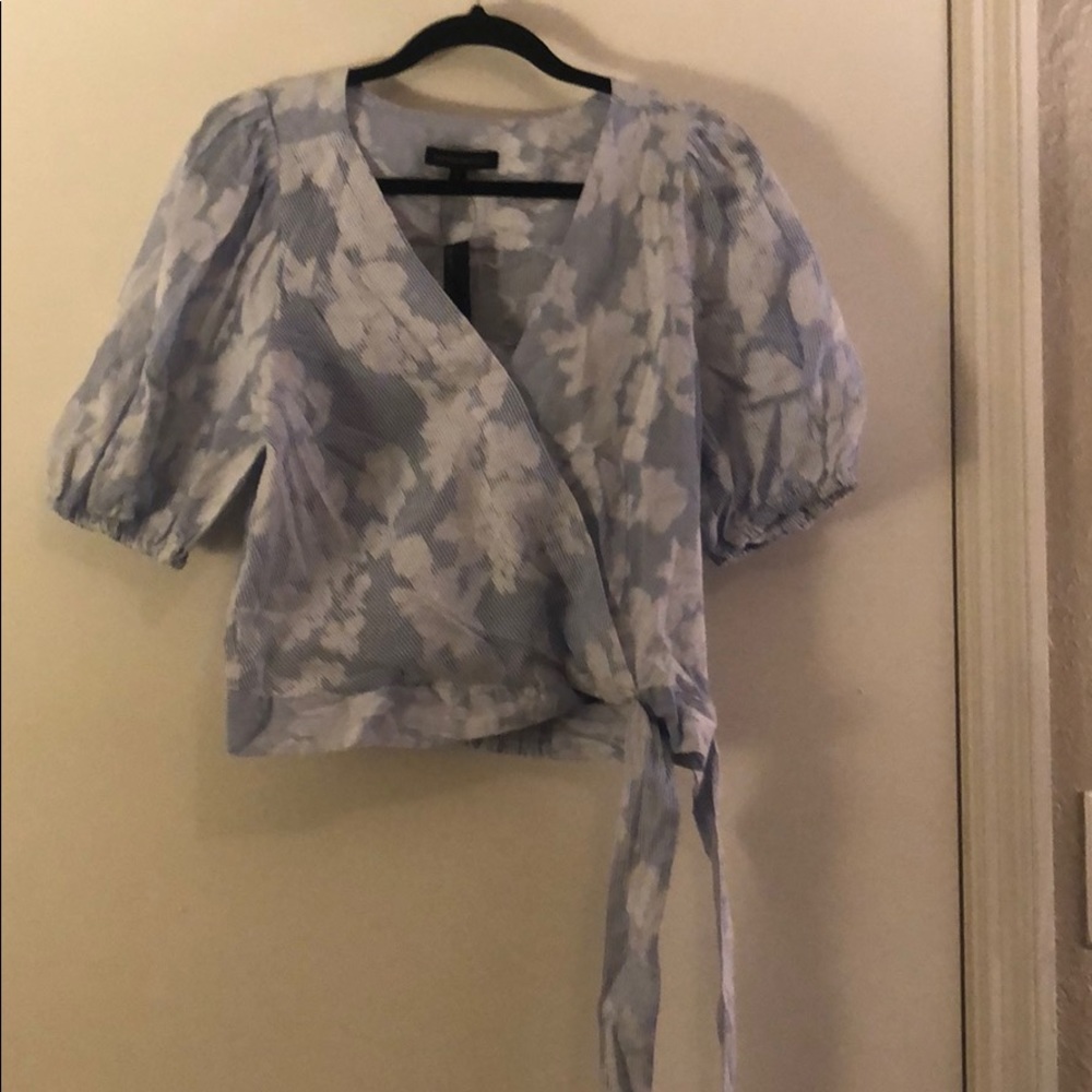 Floral Wrap Top